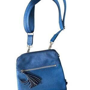 GTM NWOT Gun Tote’n Mama Blue Crossbody Concealed Carry Bag Leather